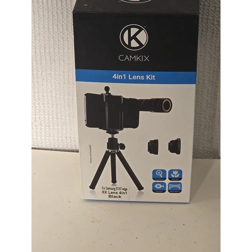 CamKix 4-in-1 iPhone Lens Kit 12X Telephoto Wide Macro Fisheye Zoom Tested Works
